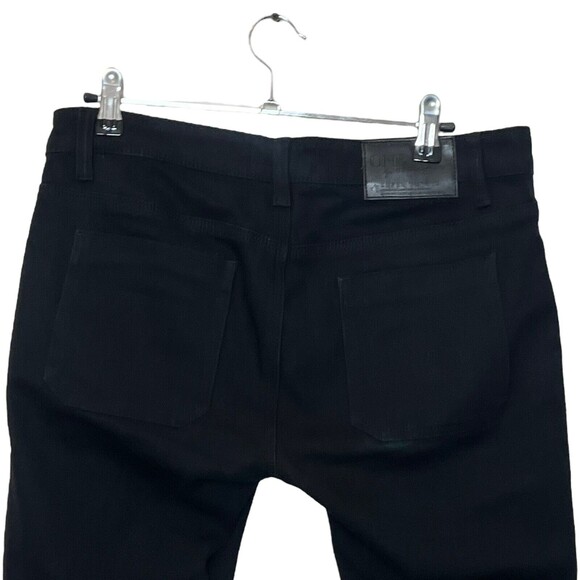 One Teaspoon Super Dupers Jeans Cropped Skinny Black Dark Wash Women’s Size 28 - Picture 5 of 12